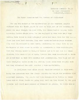 The First Pioneers and The History of Chelmsford